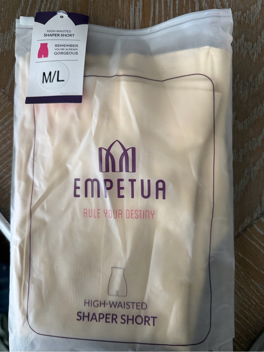 High-Waisted Shaper Short - Nude (M/L) (new in package).